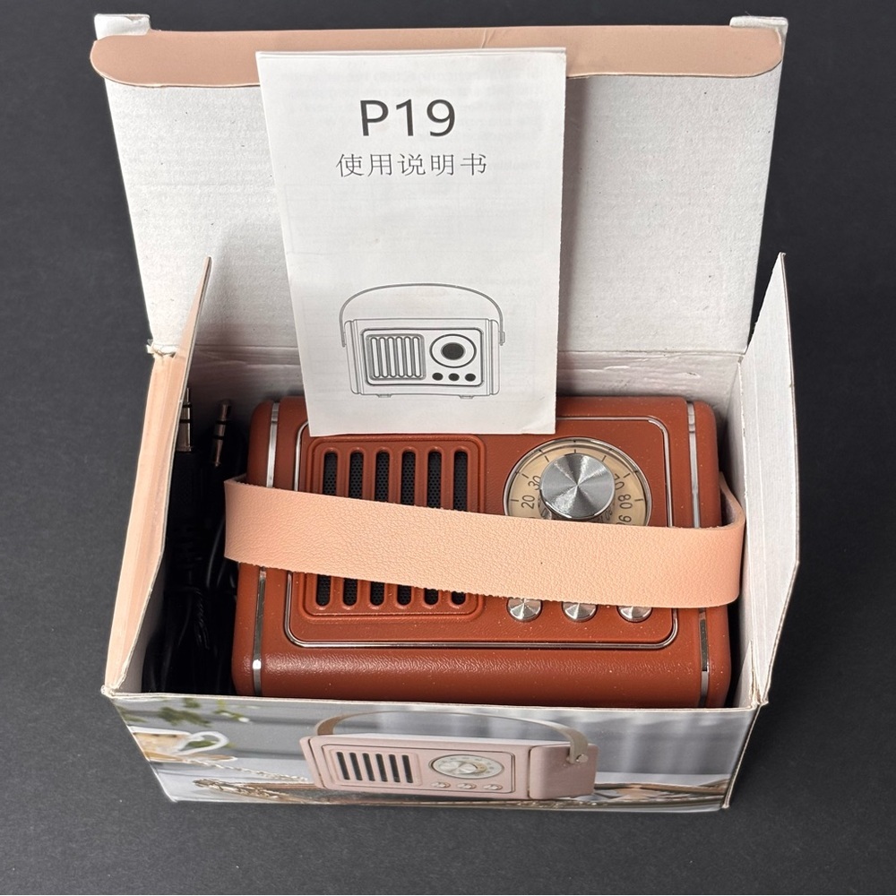 NIB Retro Bluetooth Speaker Vintage Decor Wireless Mini Portable Subwoofer - Picture 3 of 9